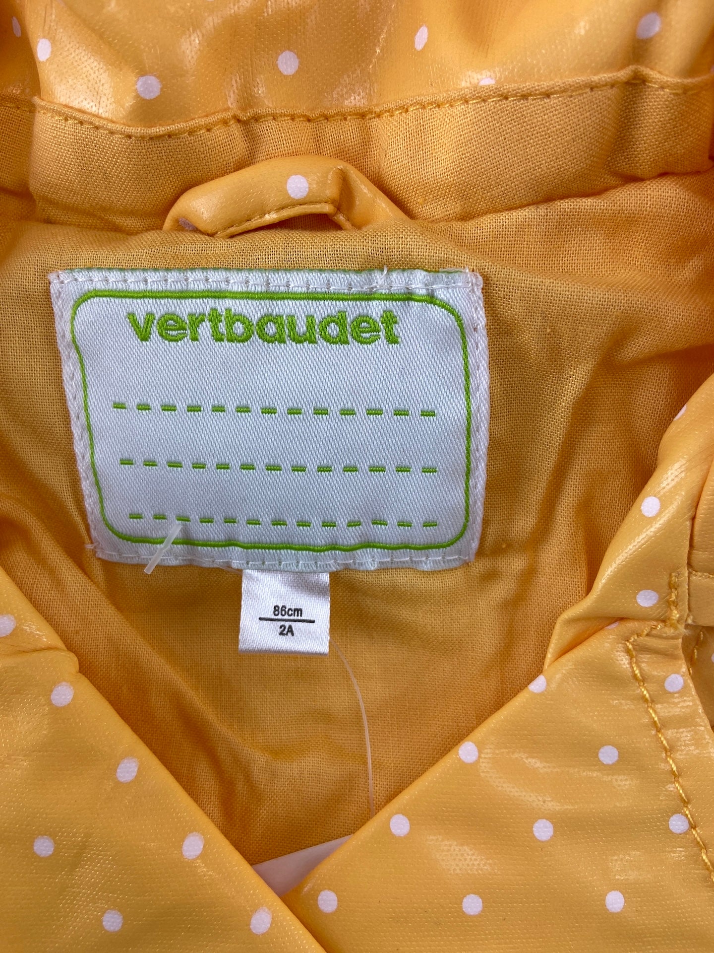VERTBAUDET Gabardine impermeável