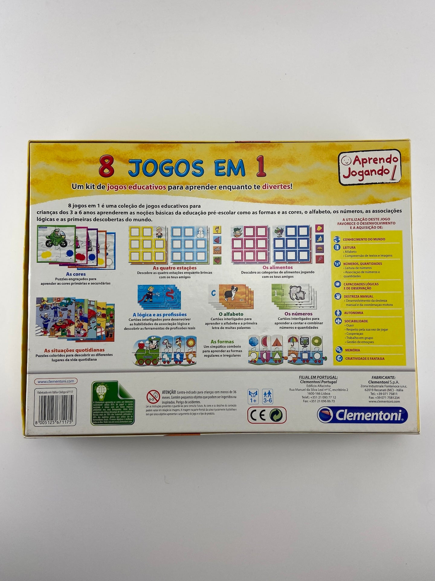 CLEMENTONI 8 jogos em 1