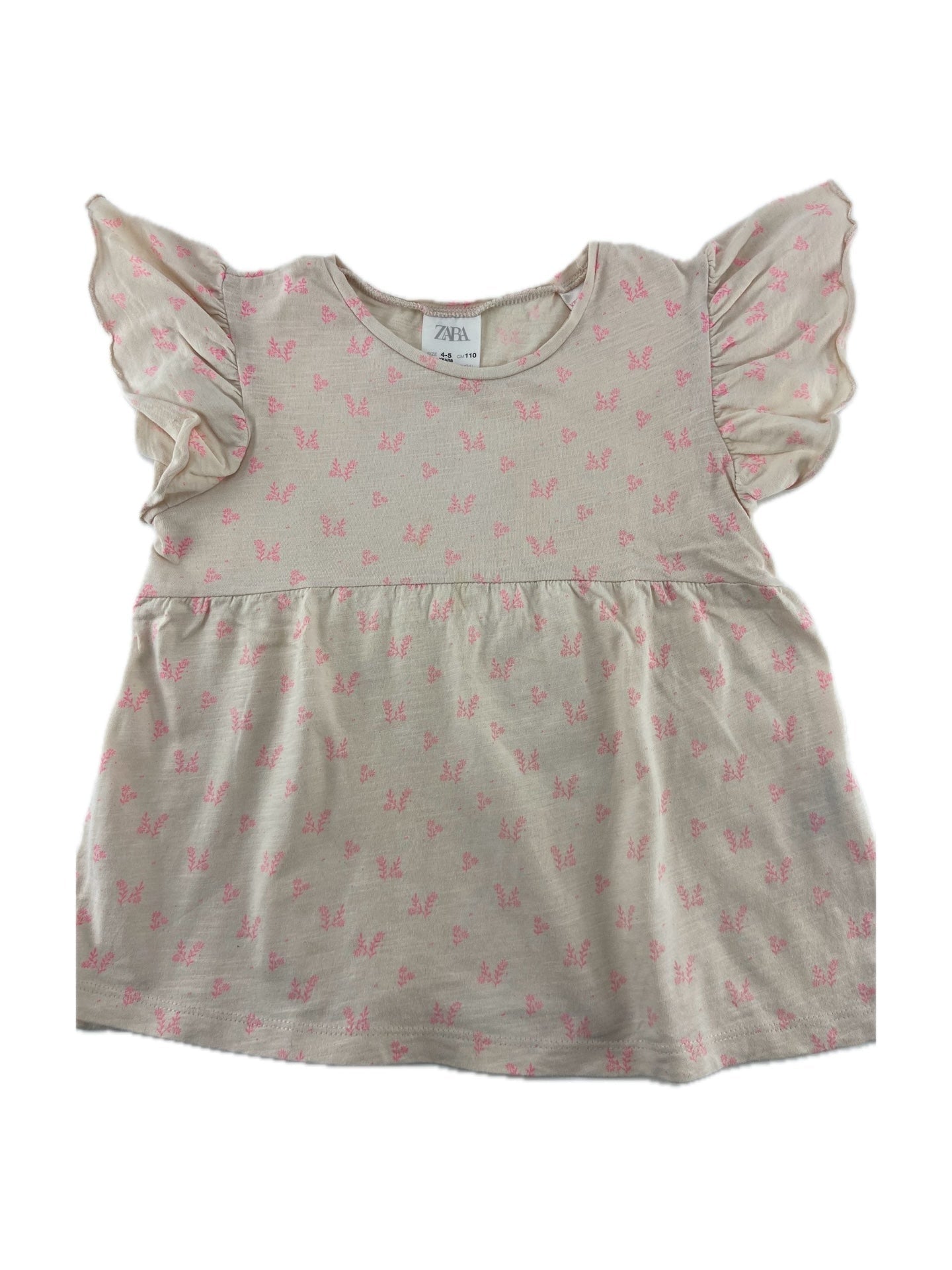 ZARA T-shirt com folho na manga