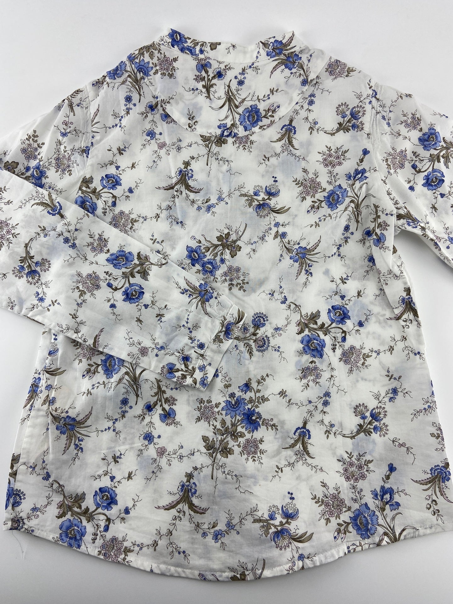 MASSIMO DUTTI Camisa sem gola florida