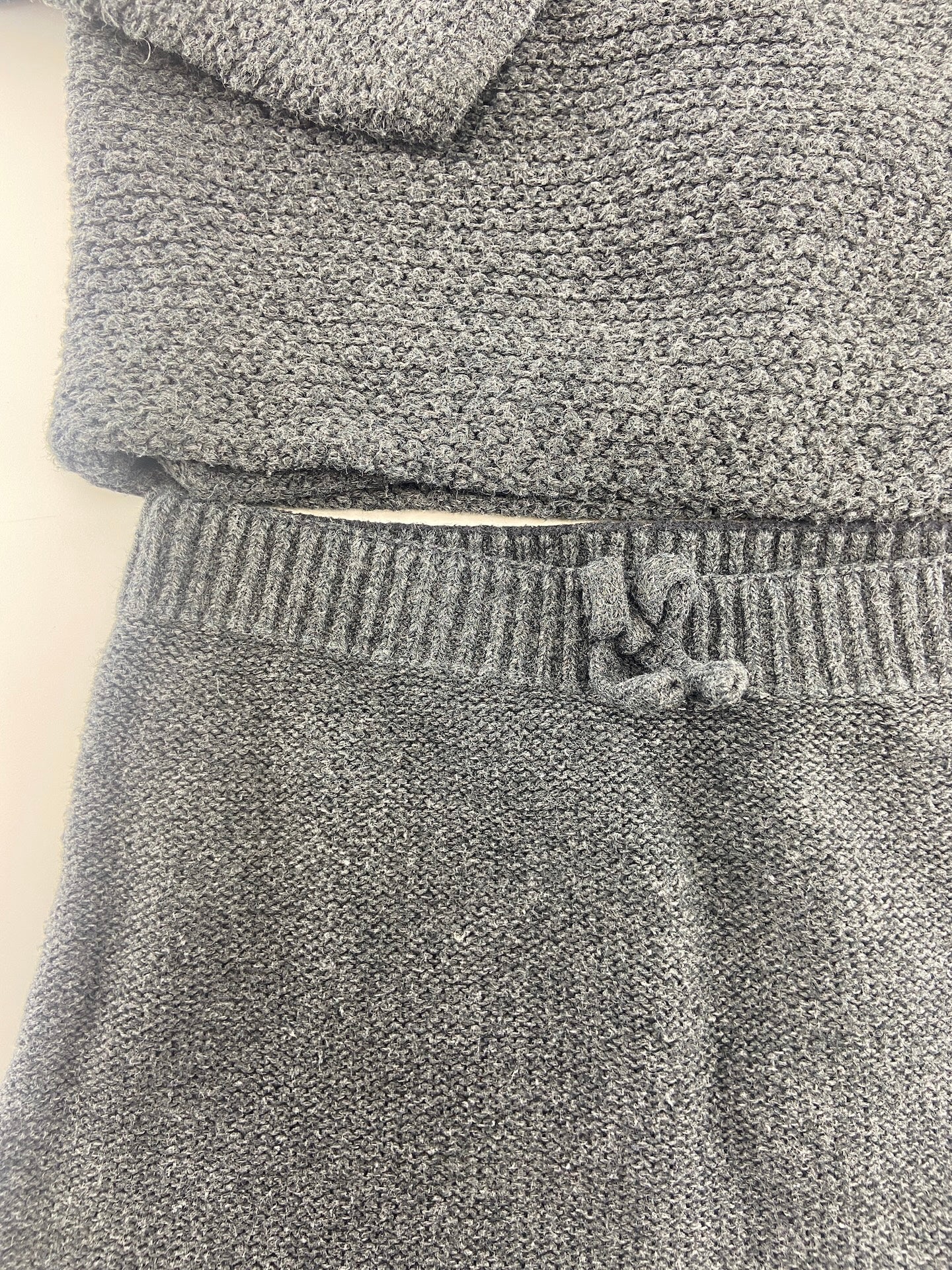 ZARA Conjunto de casaco e calças de malha