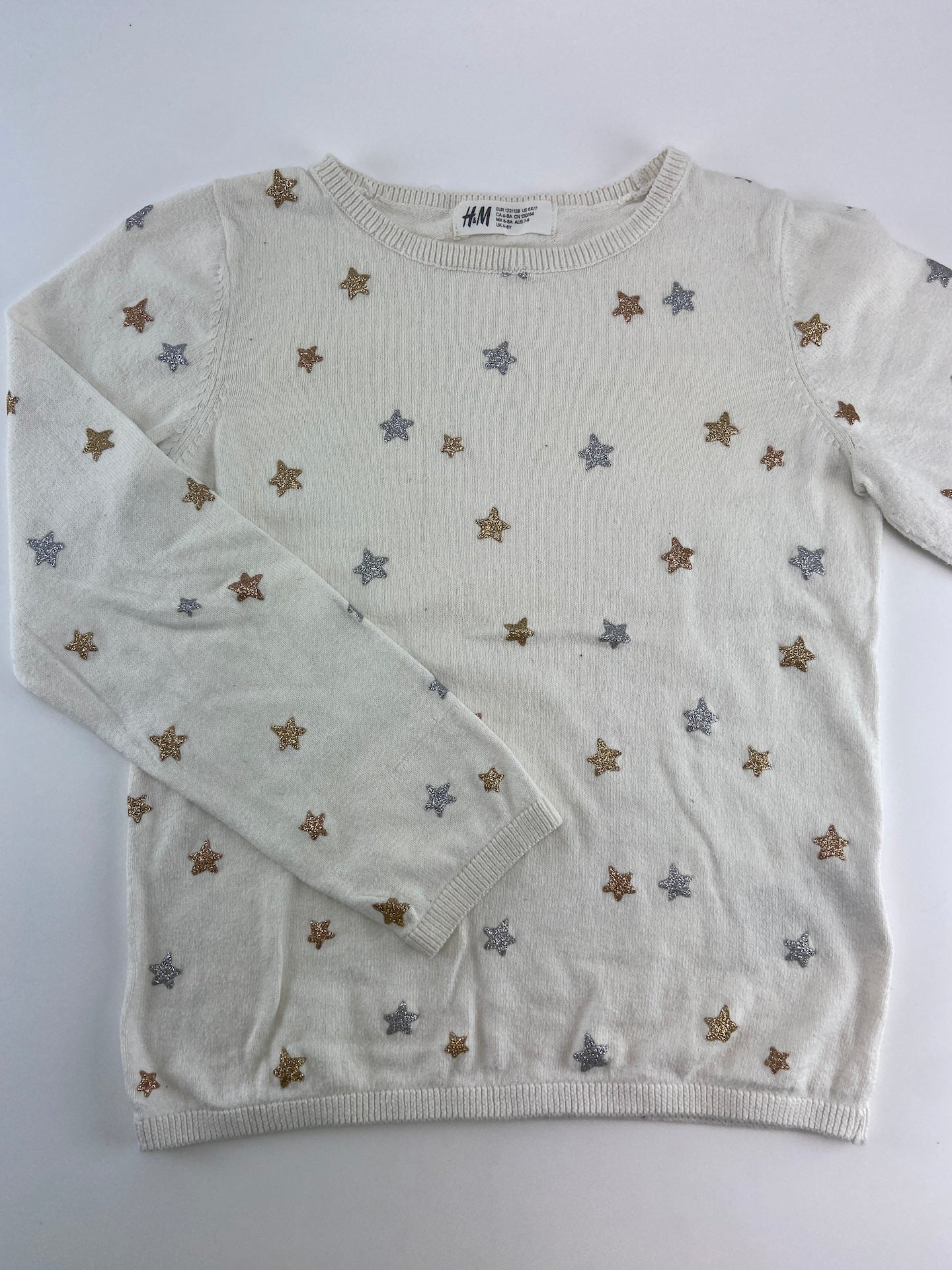 H&M Camisola com estrelas brilhantes
