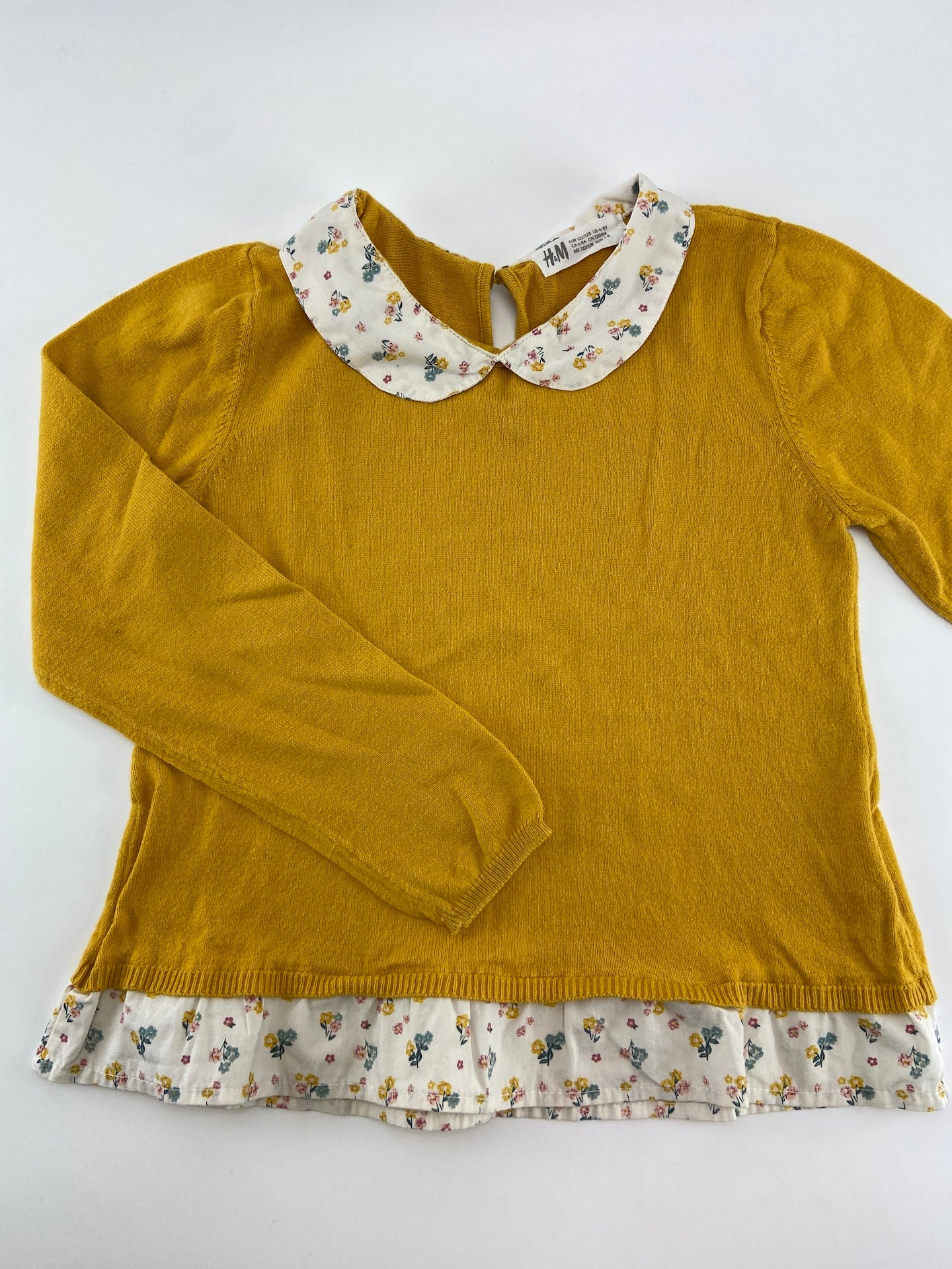 H&M Camisola de malha com gola e folho