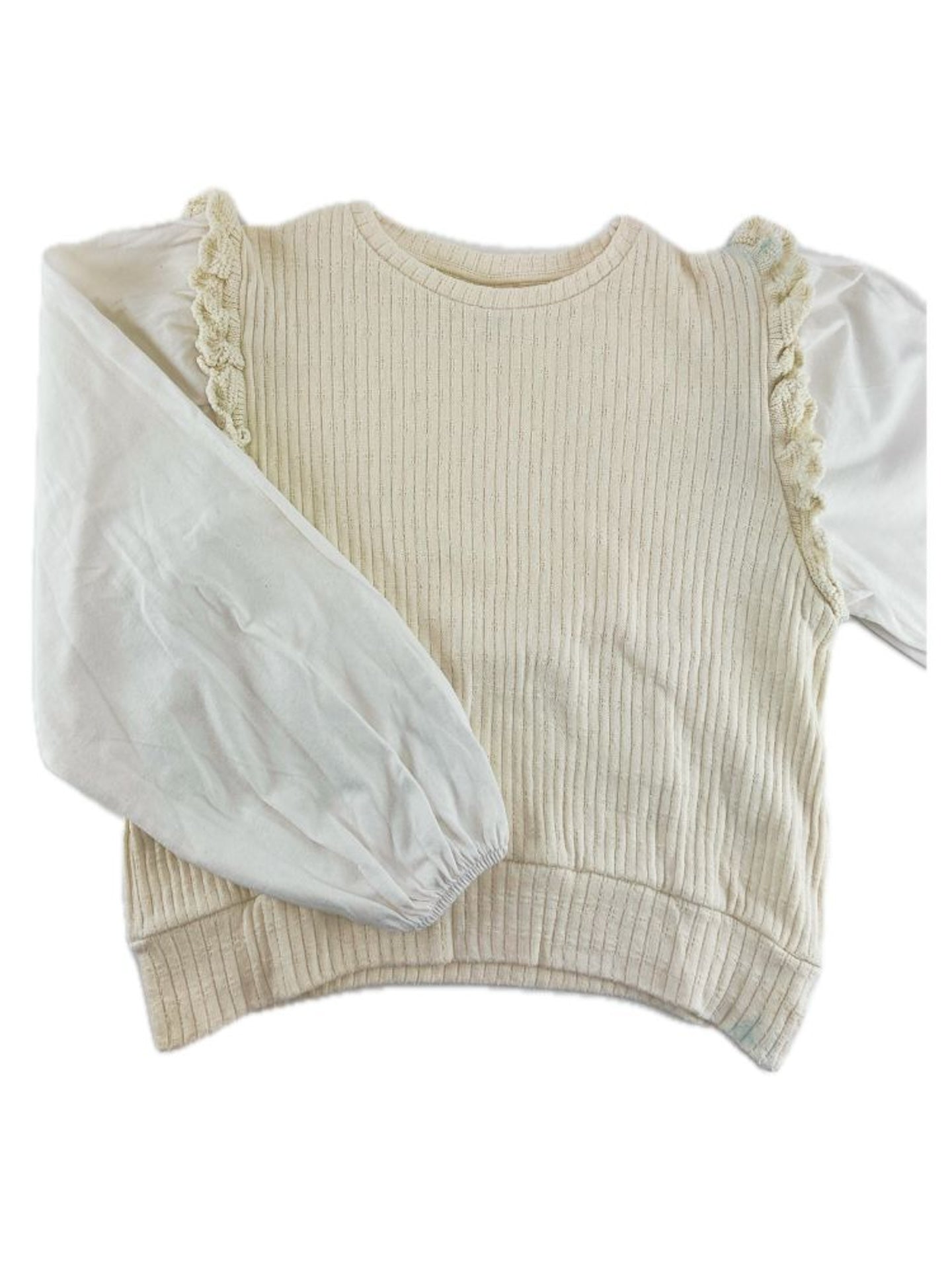 ZARA Longsleeve com folhos nos ombros