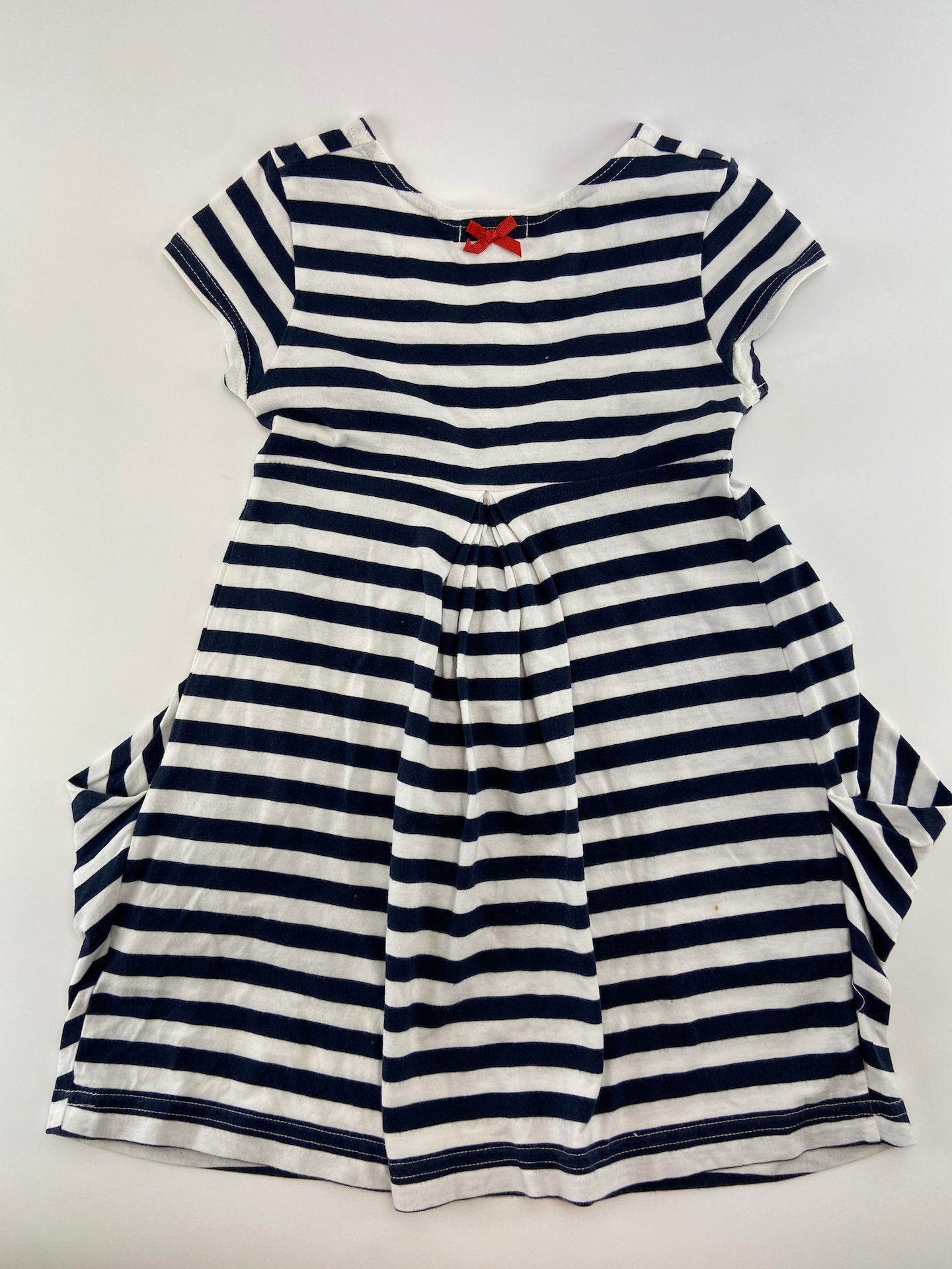 LANIDOR Vestido de riscas com bolsos