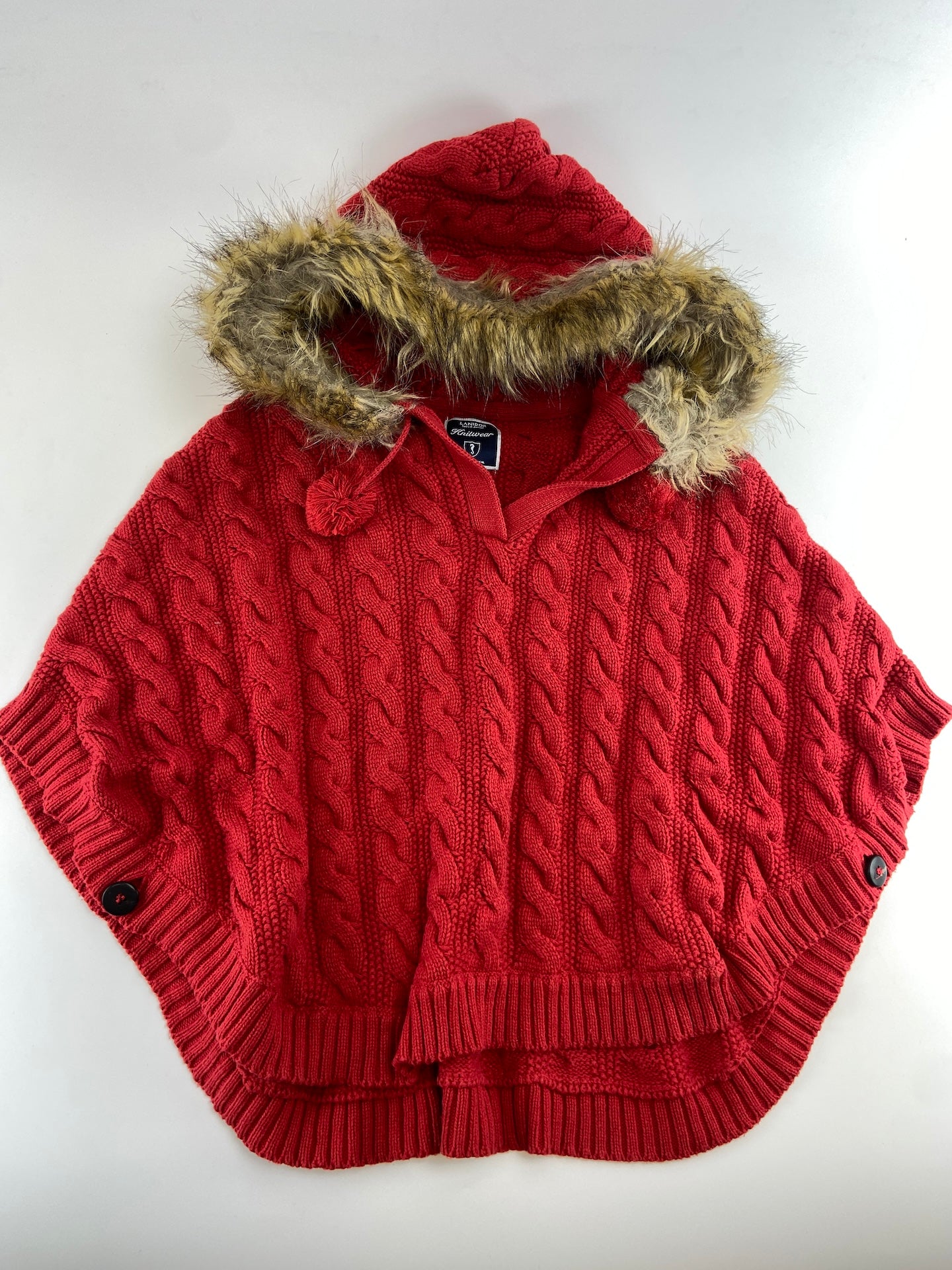 LANIDOR Poncho com capuz