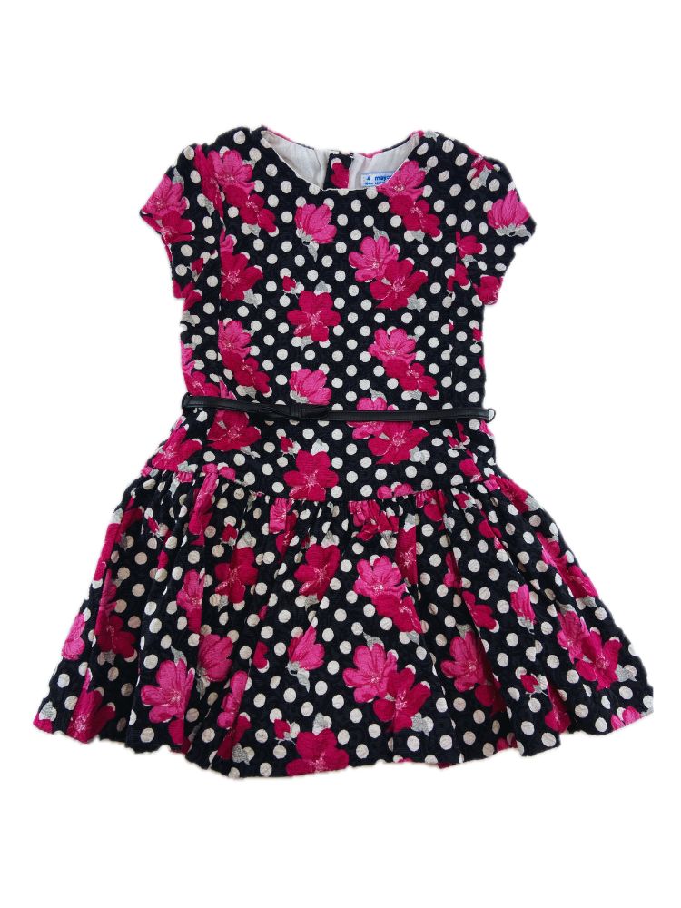 MAYORAL Vestido de flores com cinto