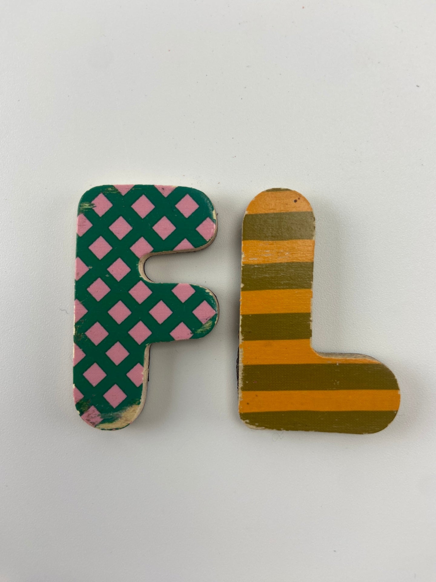 Conjunto de 35 letras magnéticas
