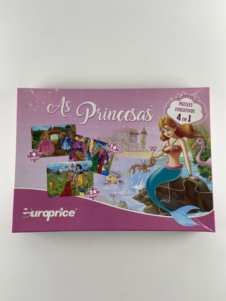 Europrice Editora Puzzle As Princesas 4 em 1