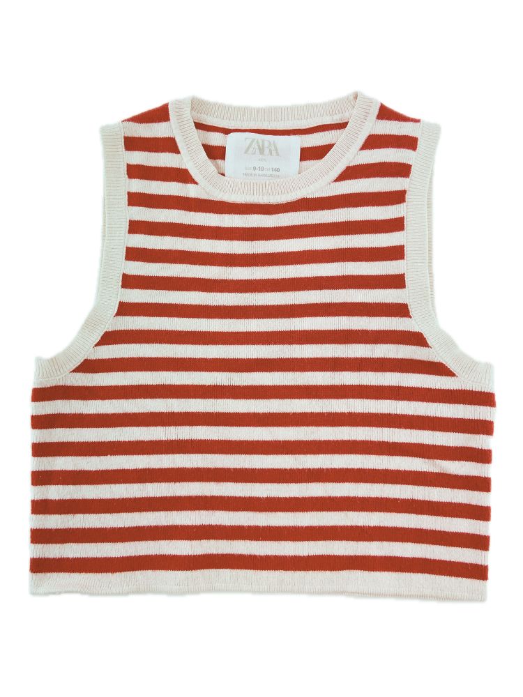 ZARA Top de riscas