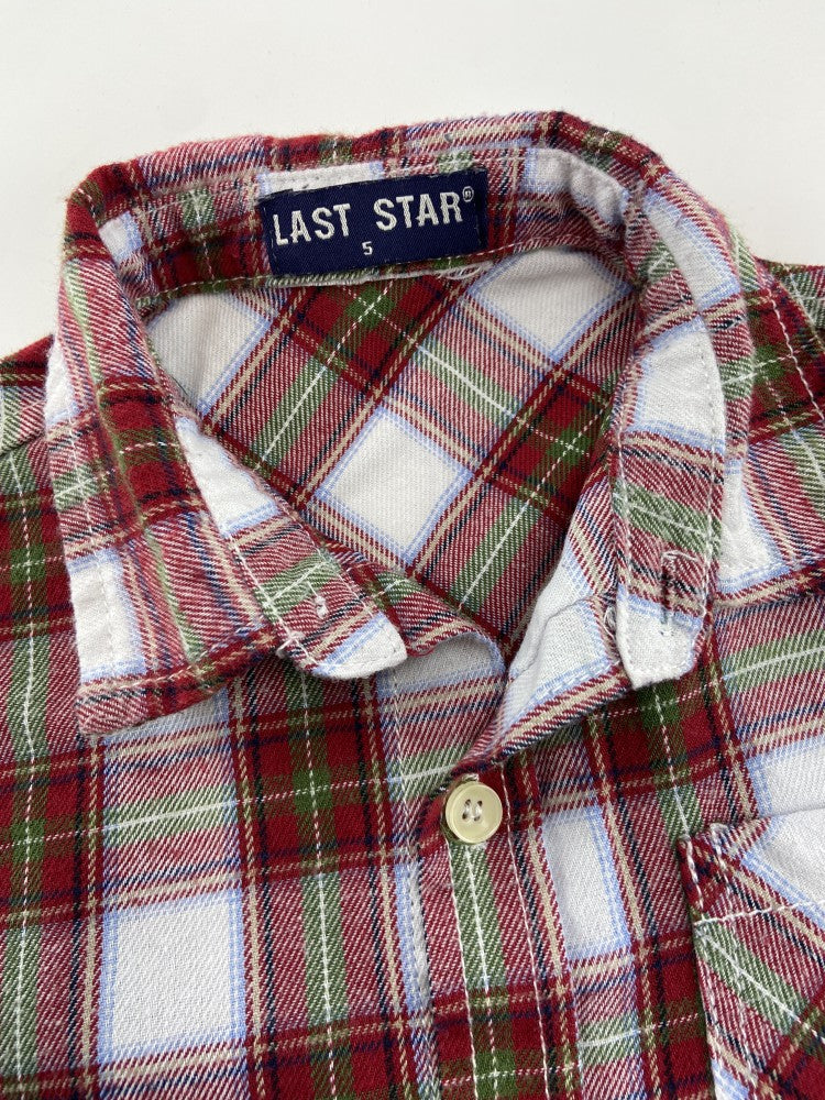 LAST STAR Camisa escocesa