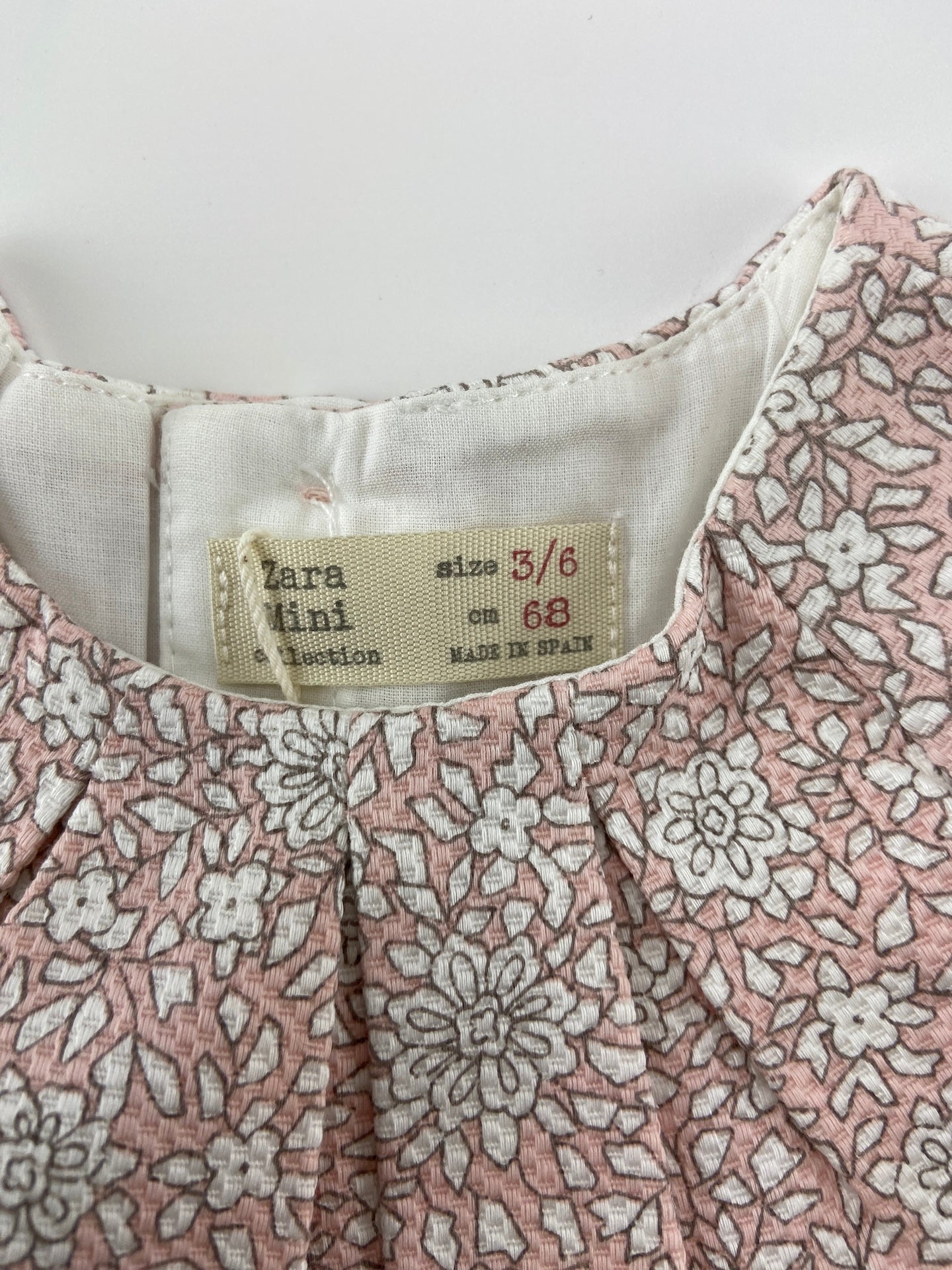 ZARA Vestido+tapa fraldas
