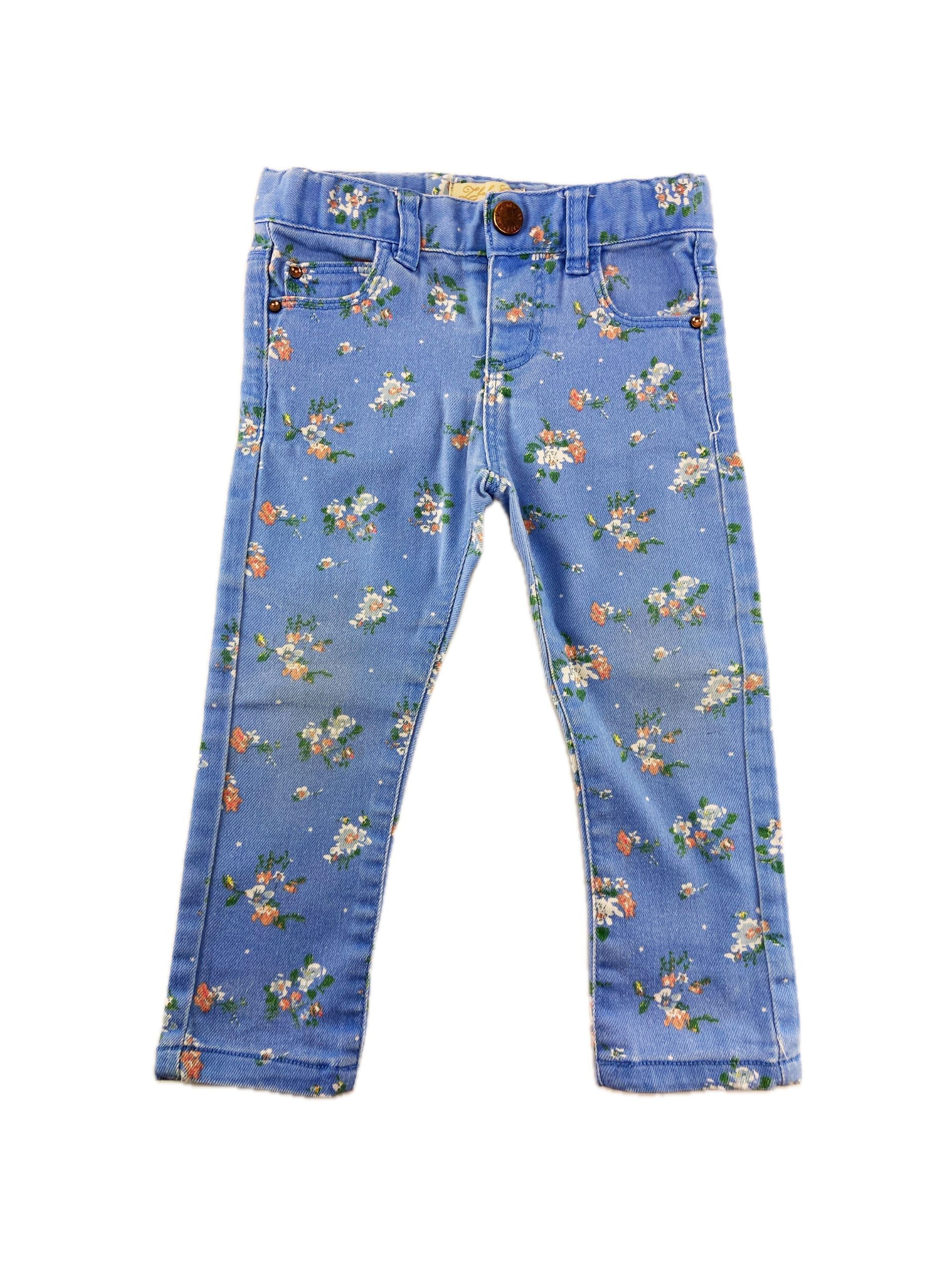 ZARA Calças com flores