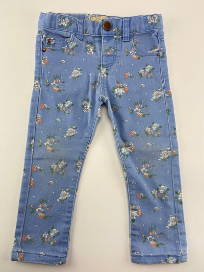 ZARA Calças com flores