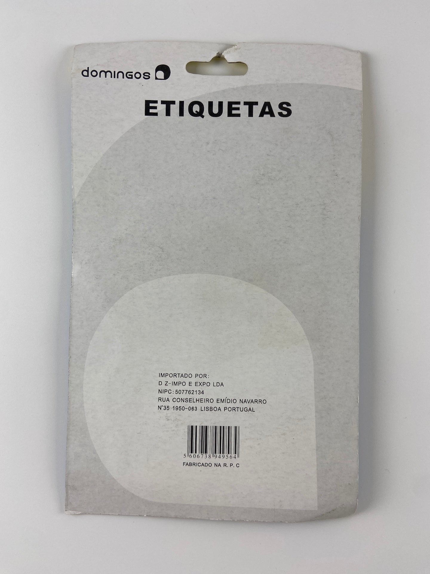 DOMINGOS Etiquetas para mochila