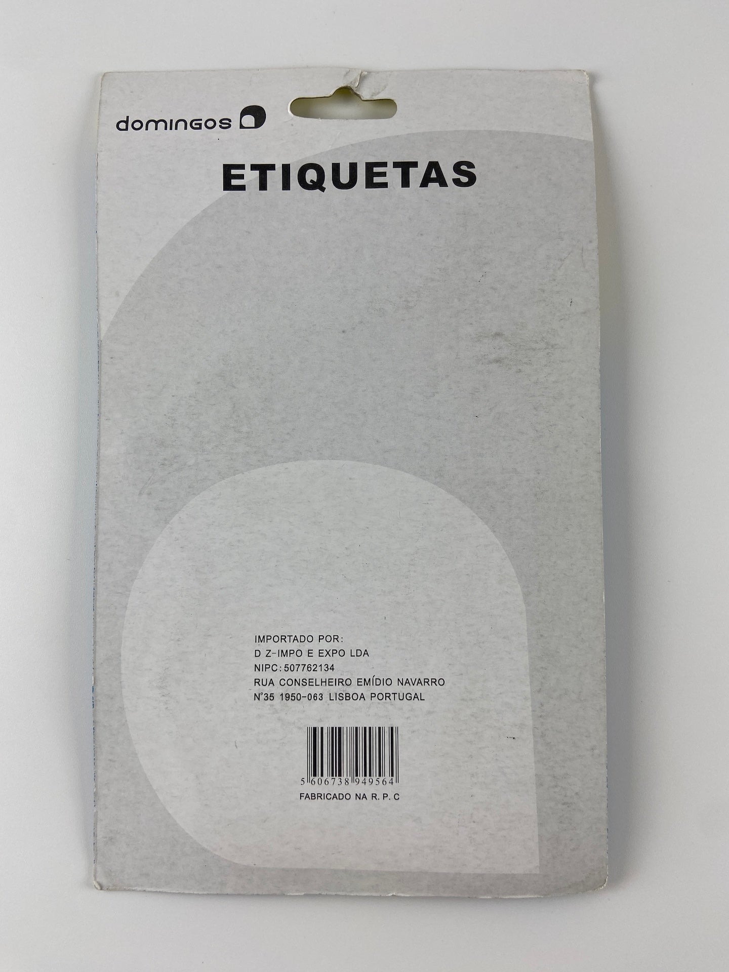 DOMINGOS Etiquetas para mochila