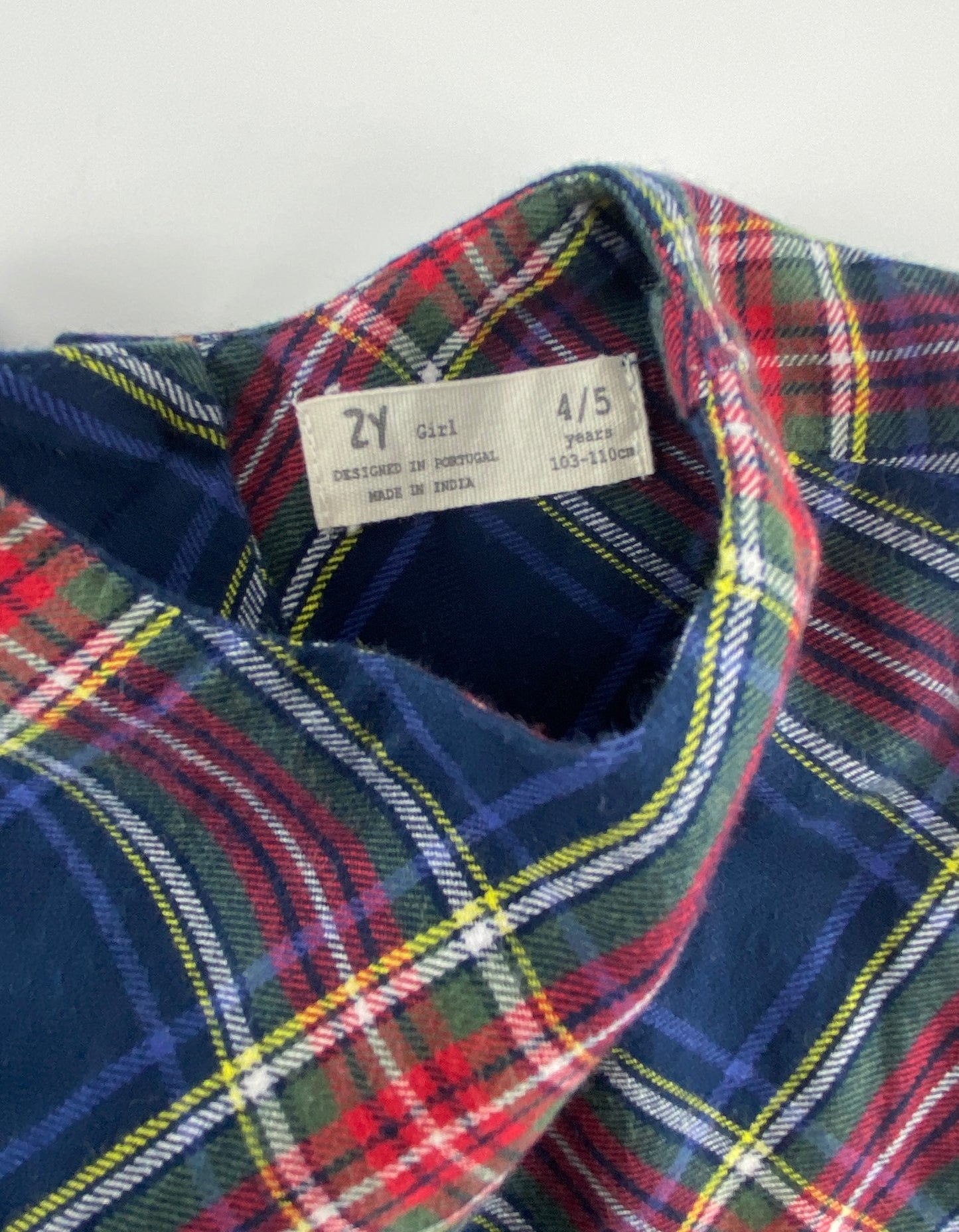 ZIPPY Vestido escocês