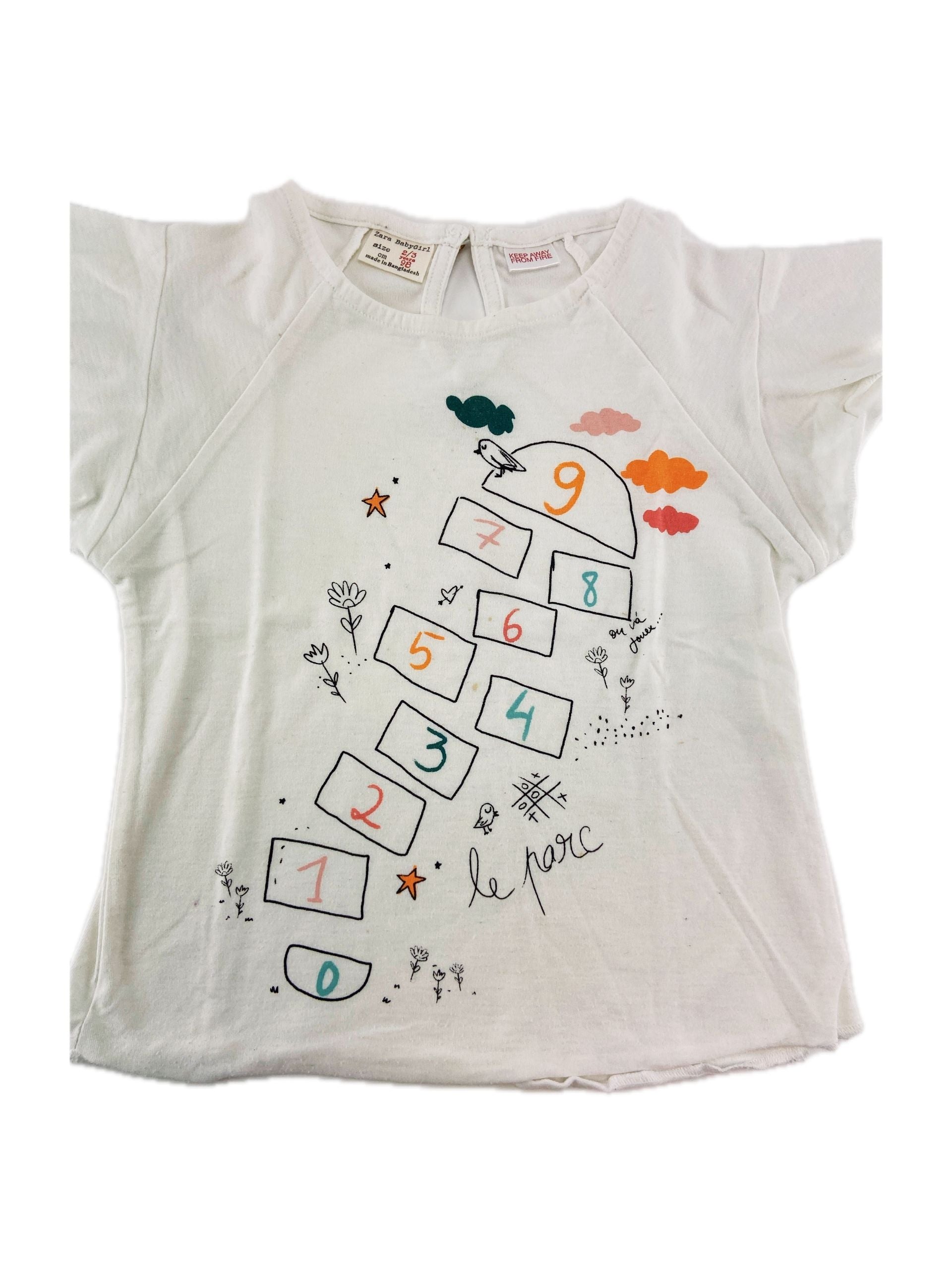 ZARA T-shirt manga de folho