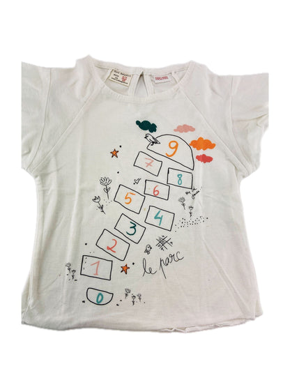 ZARA T-shirt manga de folho