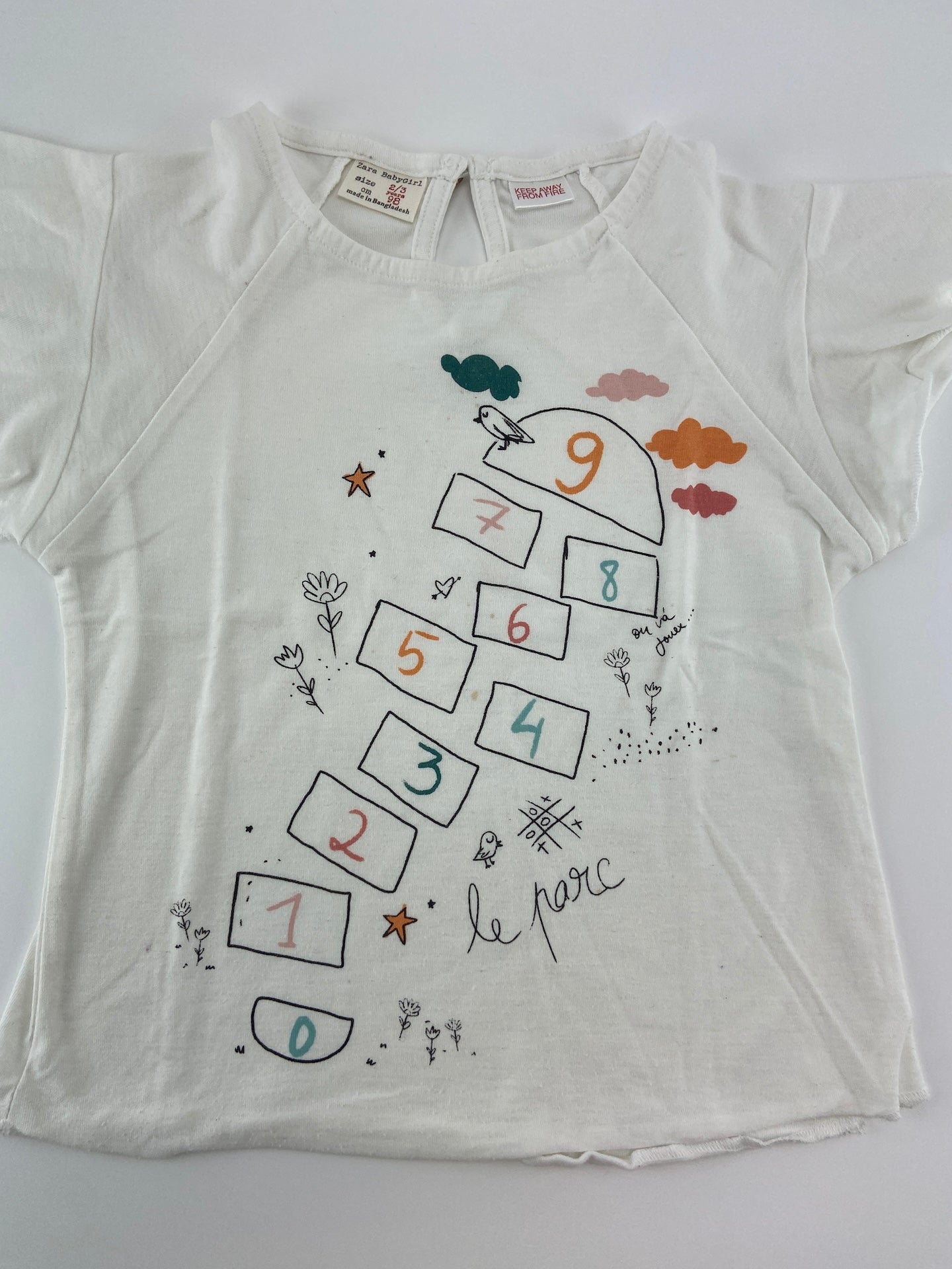 ZARA T-shirt manga de folho
