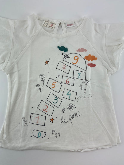 ZARA T-shirt manga de folho