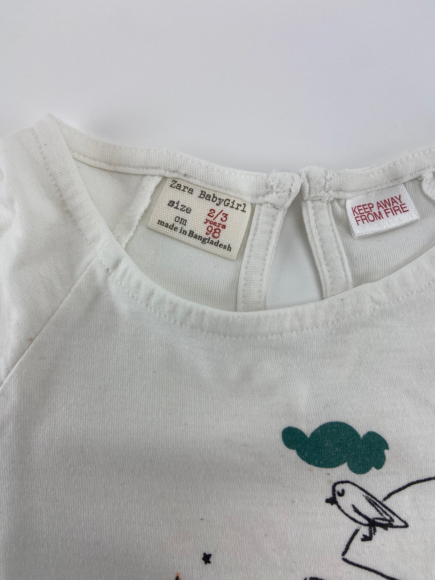 ZARA T-shirt manga de folho