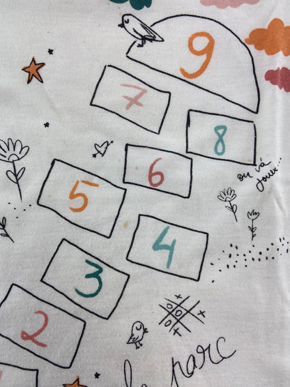 ZARA T-shirt manga de folho