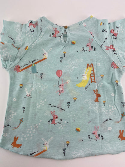 ZARA T-shirt manga de folho
