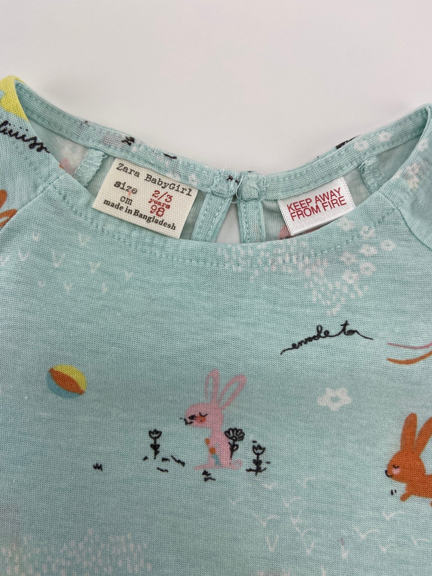 ZARA T-shirt manga de folho