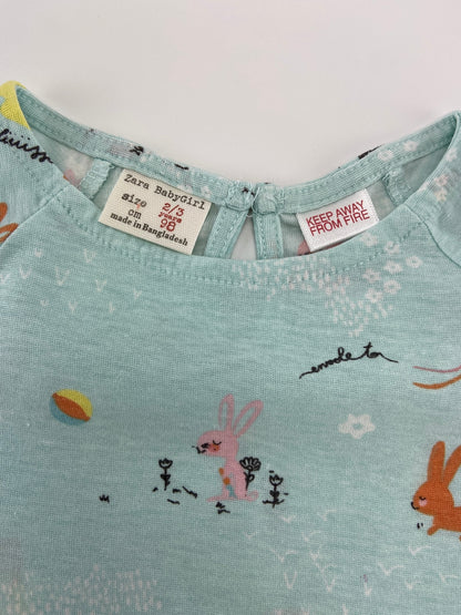 ZARA T-shirt manga de folho
