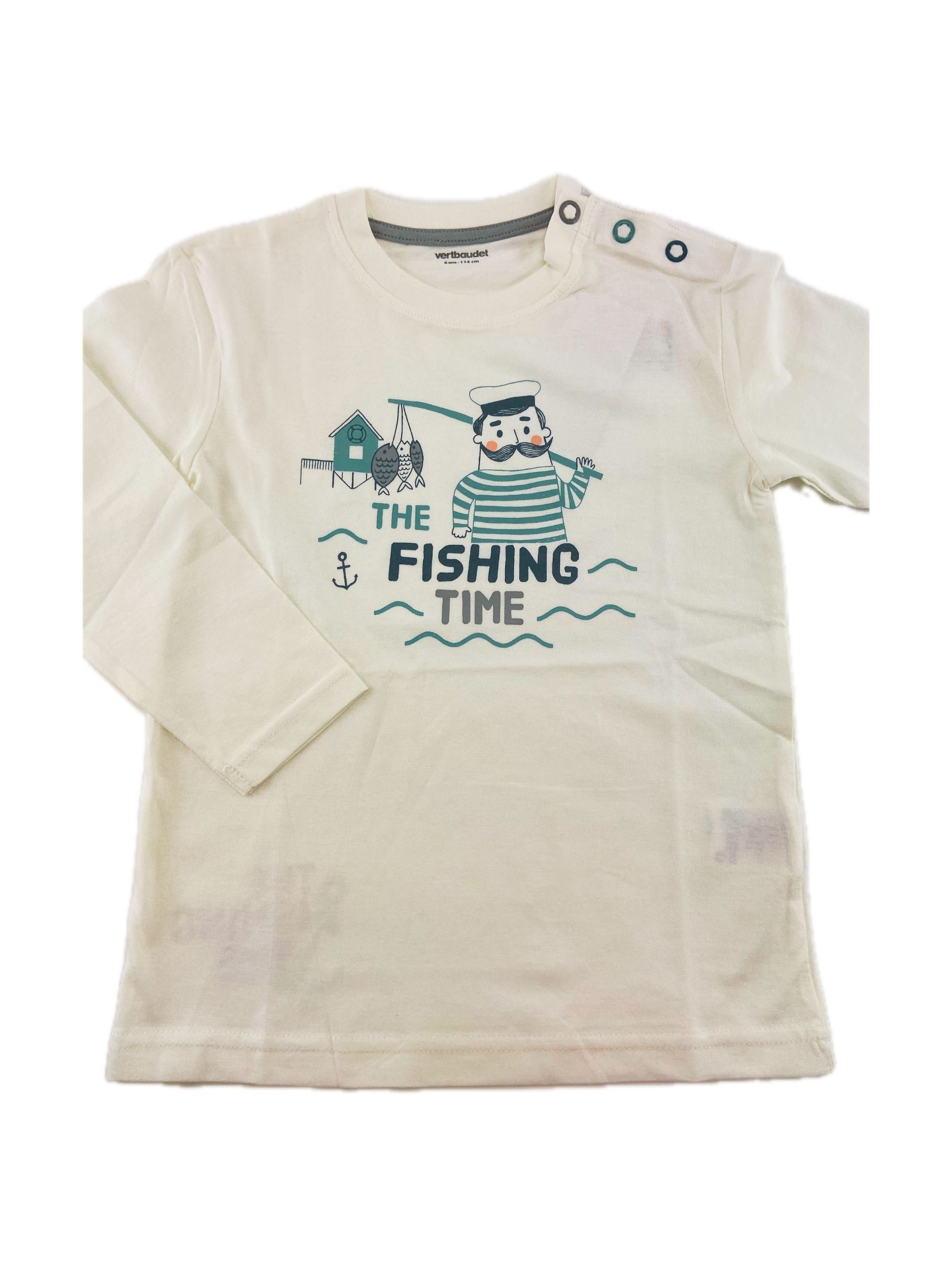 VERTBAUDET Camisola fishing time