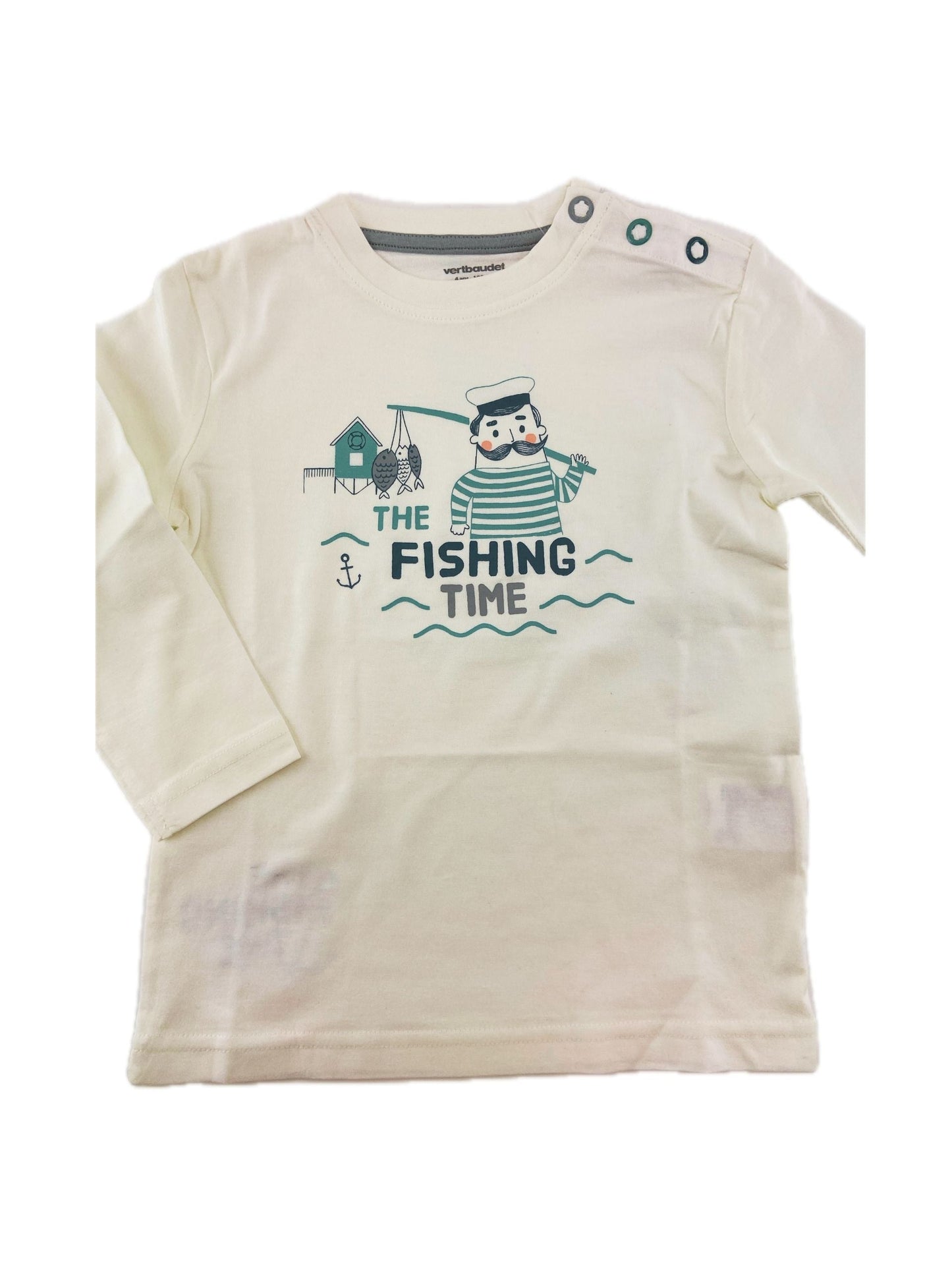 VERTBAUDET Camisola fishing time