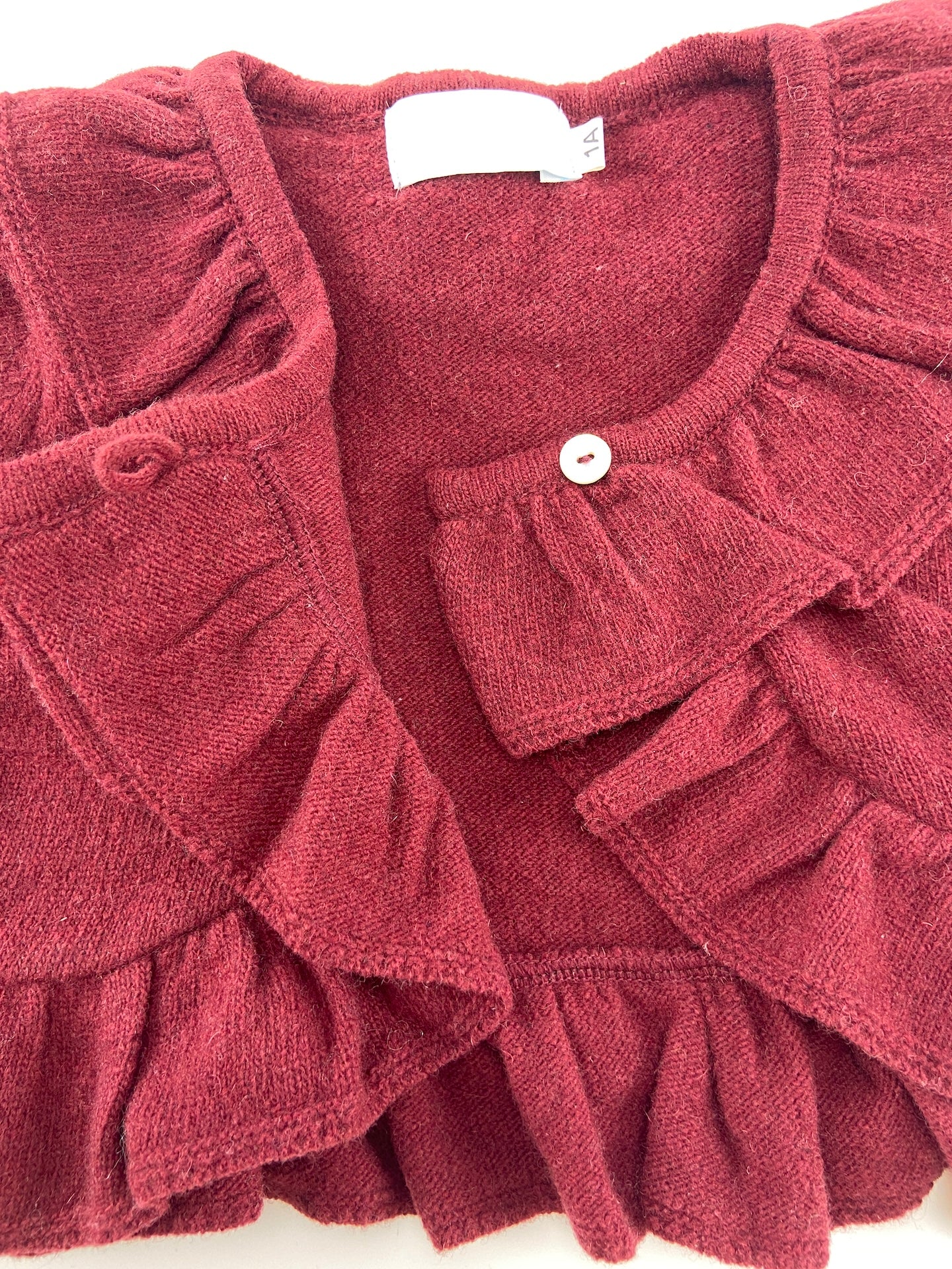 PÓ DE TALCO Bolero com folhos