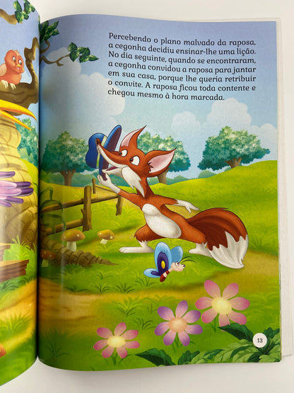 A Raposa e a cegonha | O Leão e o Rato