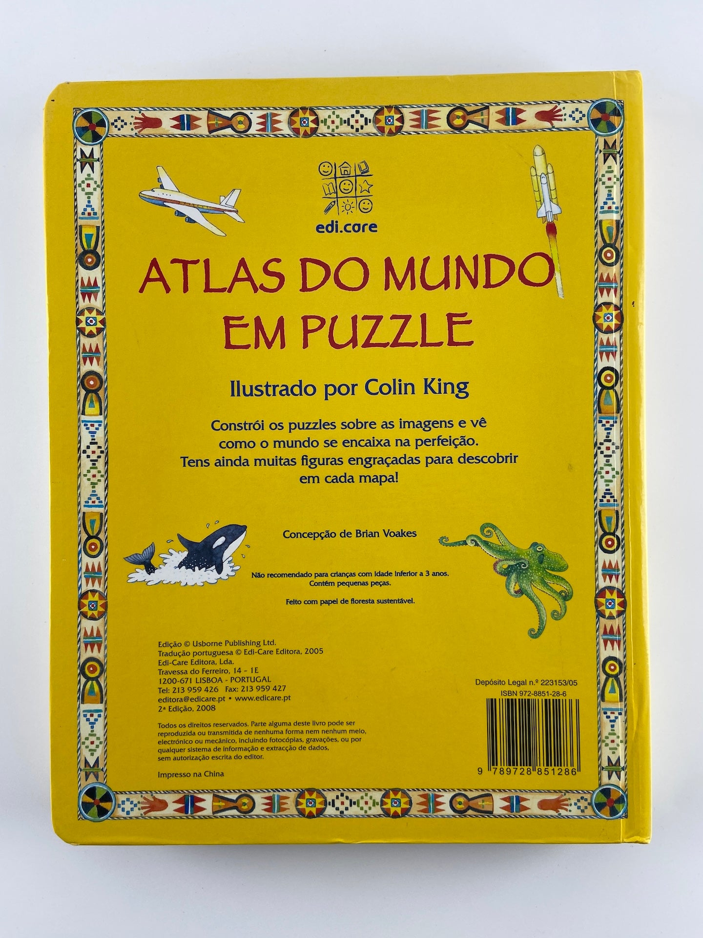 Atlas do Mundo em puzzle