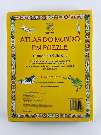 Atlas do Mundo em puzzle