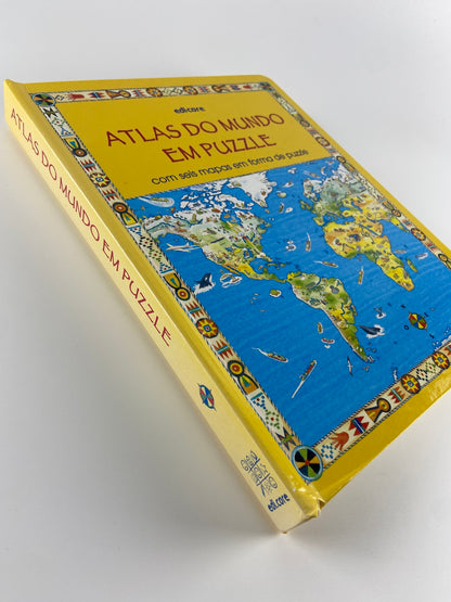 Atlas do Mundo em puzzle