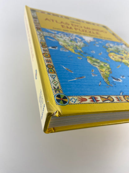 Atlas do Mundo em puzzle