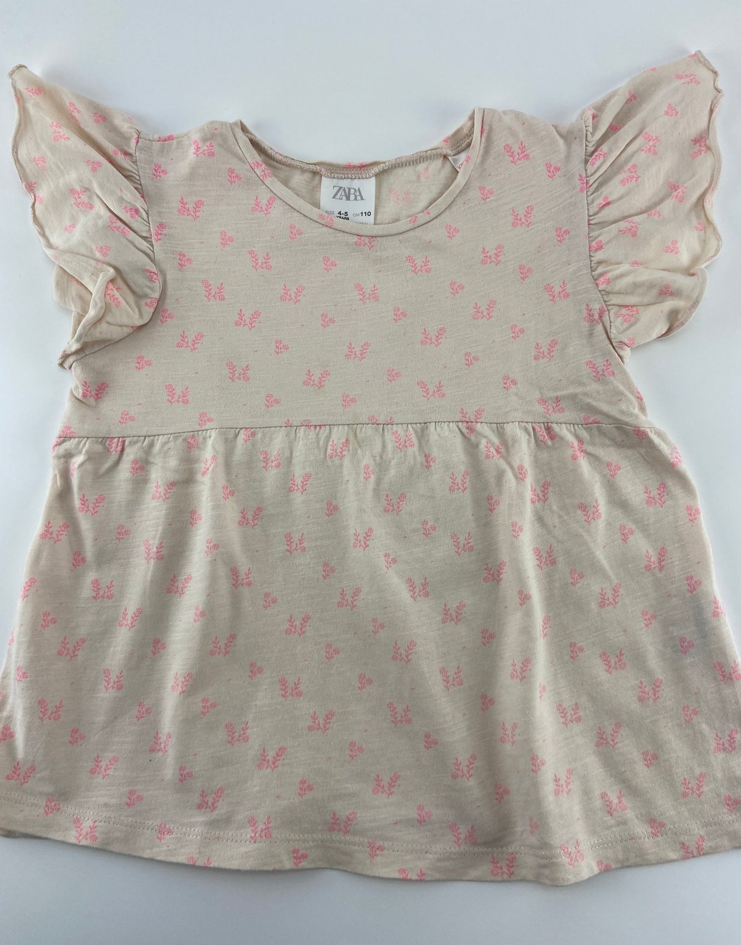 ZARA T-shirt com folho na manga
