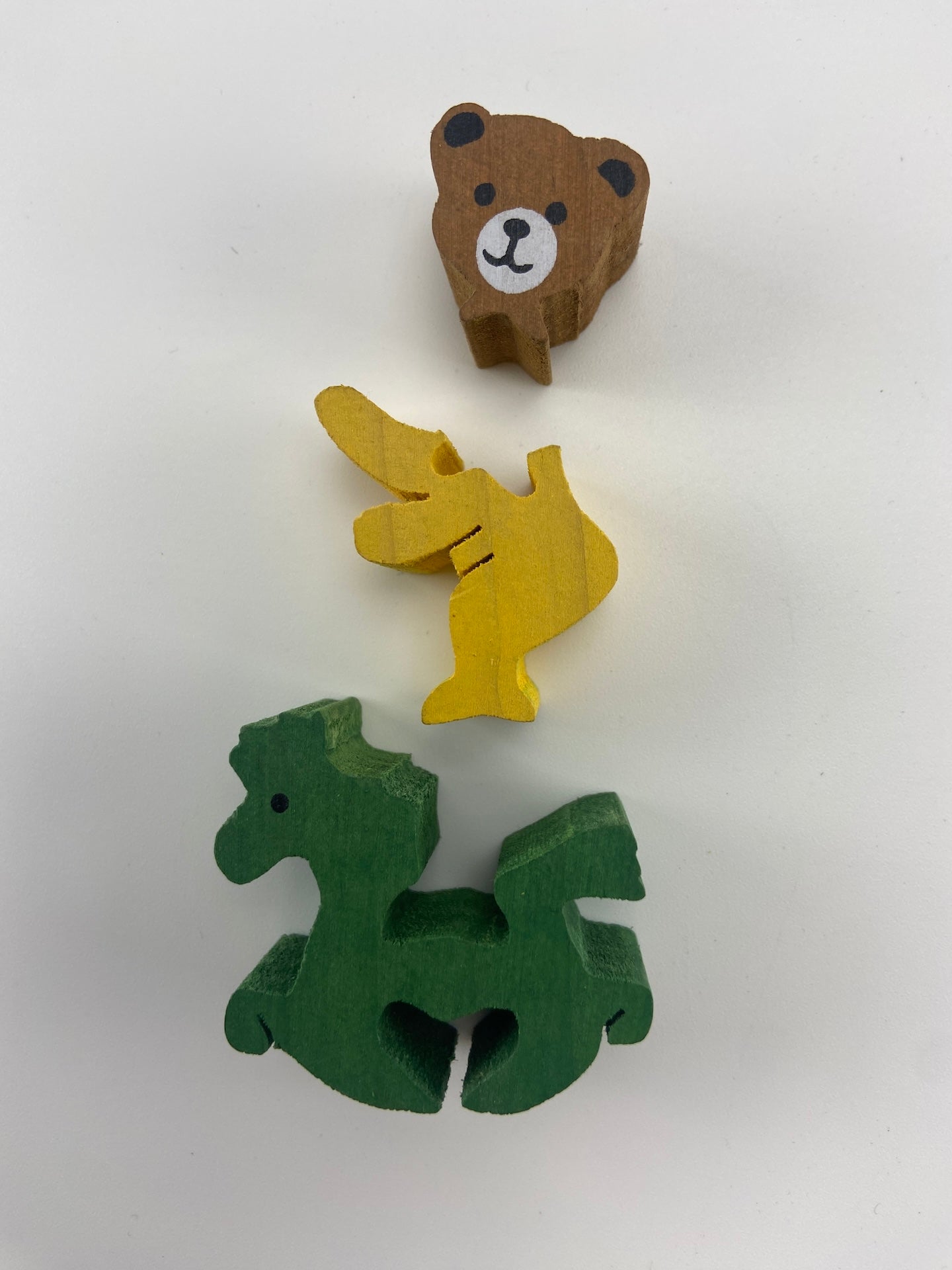 Urso puzzle em madeira
