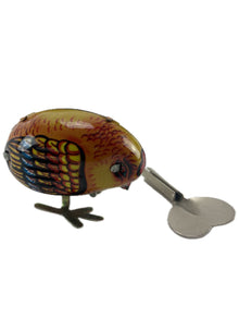 Galinha em folha de metal