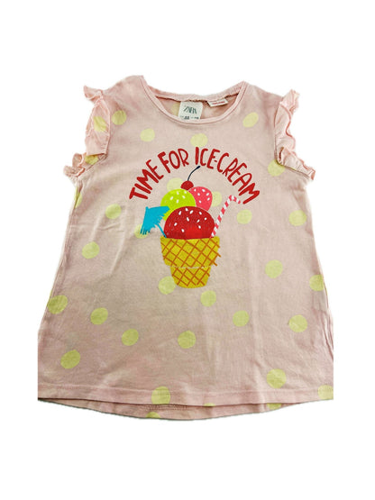 ZARA T-shirt com folho na manga