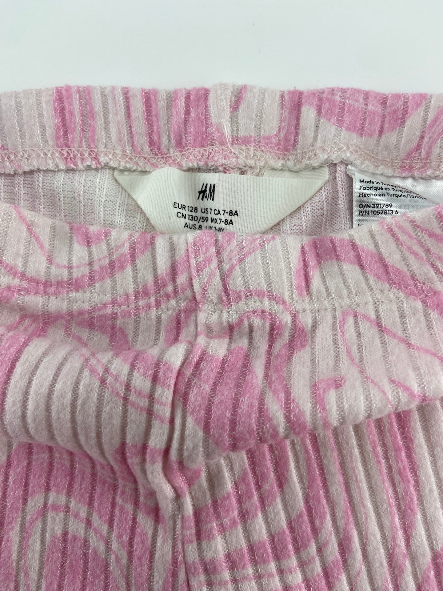H&M Calças em malha canelada