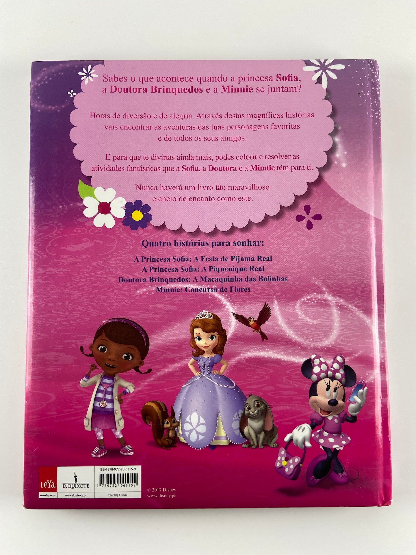 O livro completo Meninas de Minnie, Princesa Sofia e Dra Brinquedos