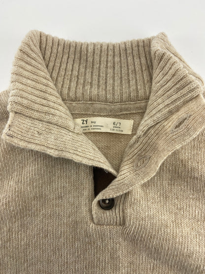 ZIPPY Camisola | Pullover com botões na gola