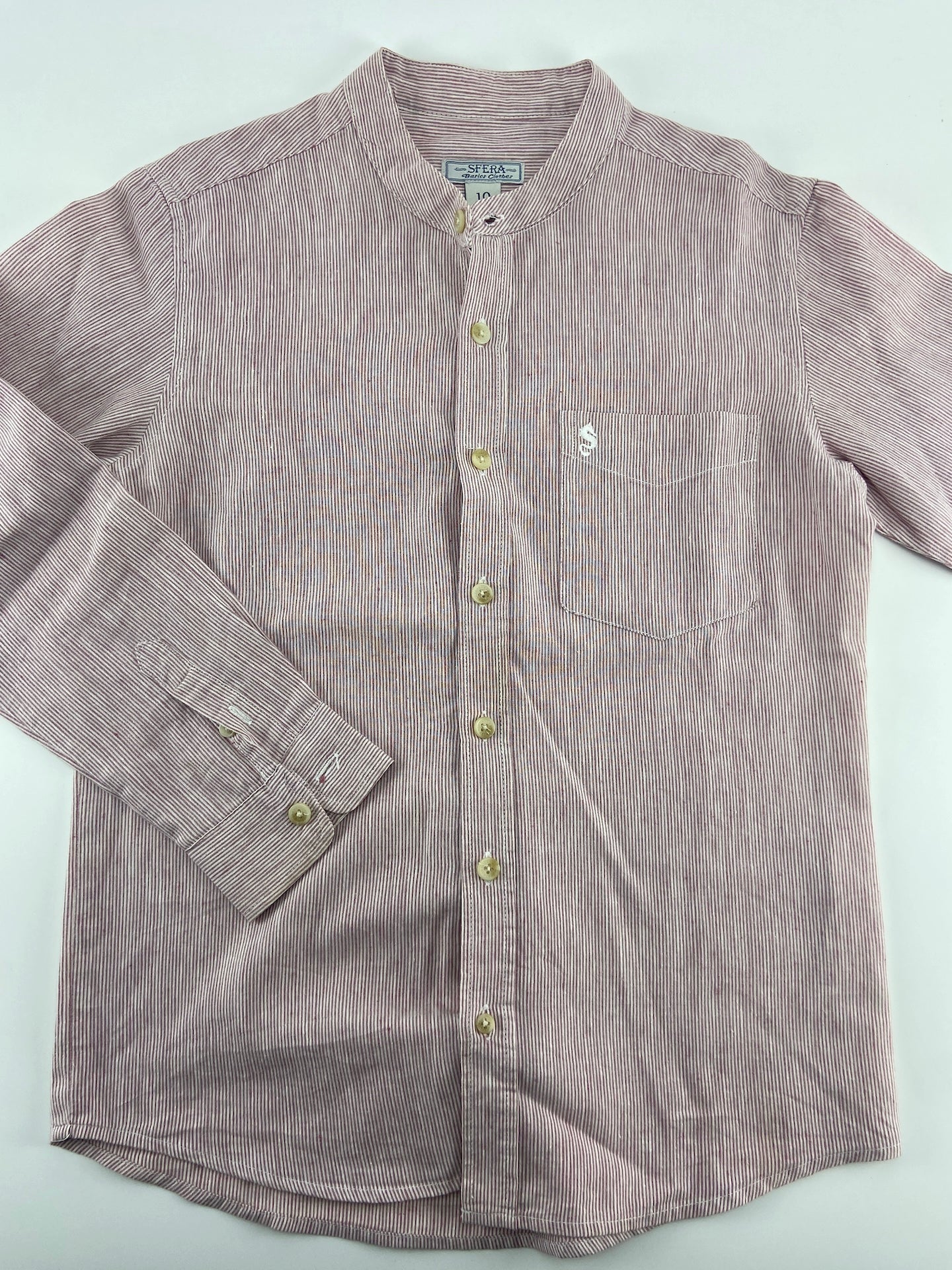 SFERA Camisa de linho sem gola