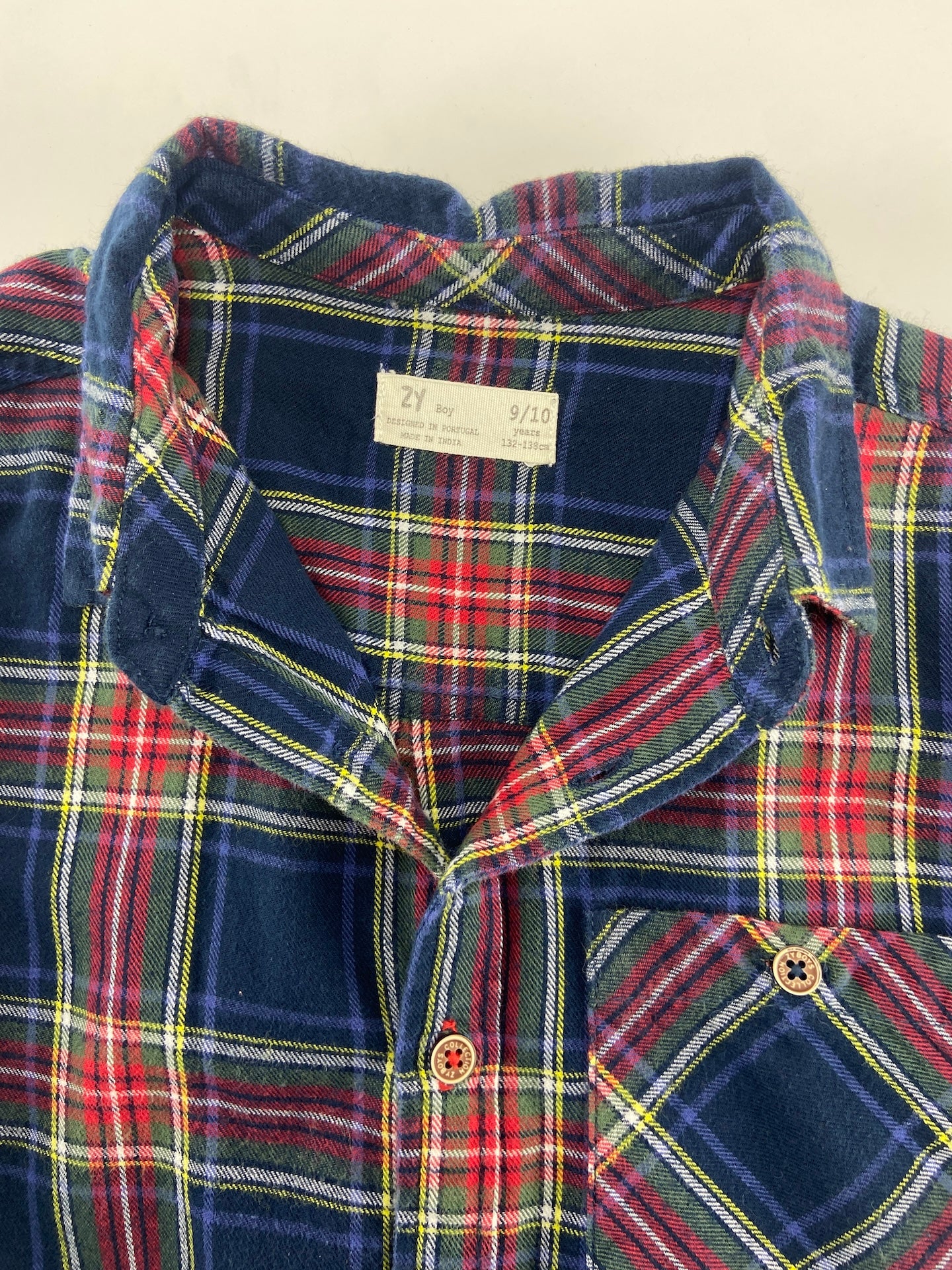 ZIPPY Camisa de vaiela escocesa