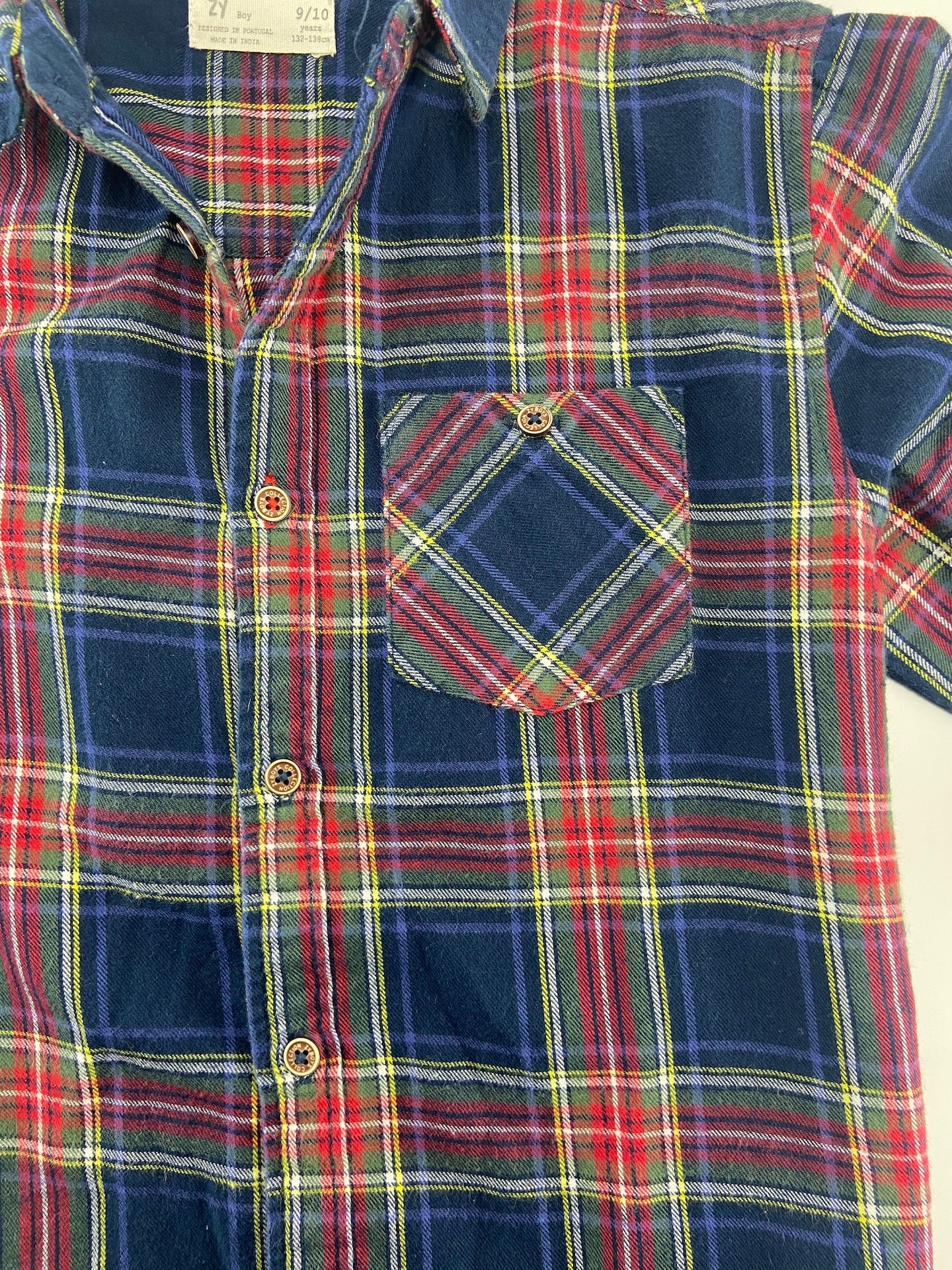 ZIPPY Camisa de vaiela escocesa