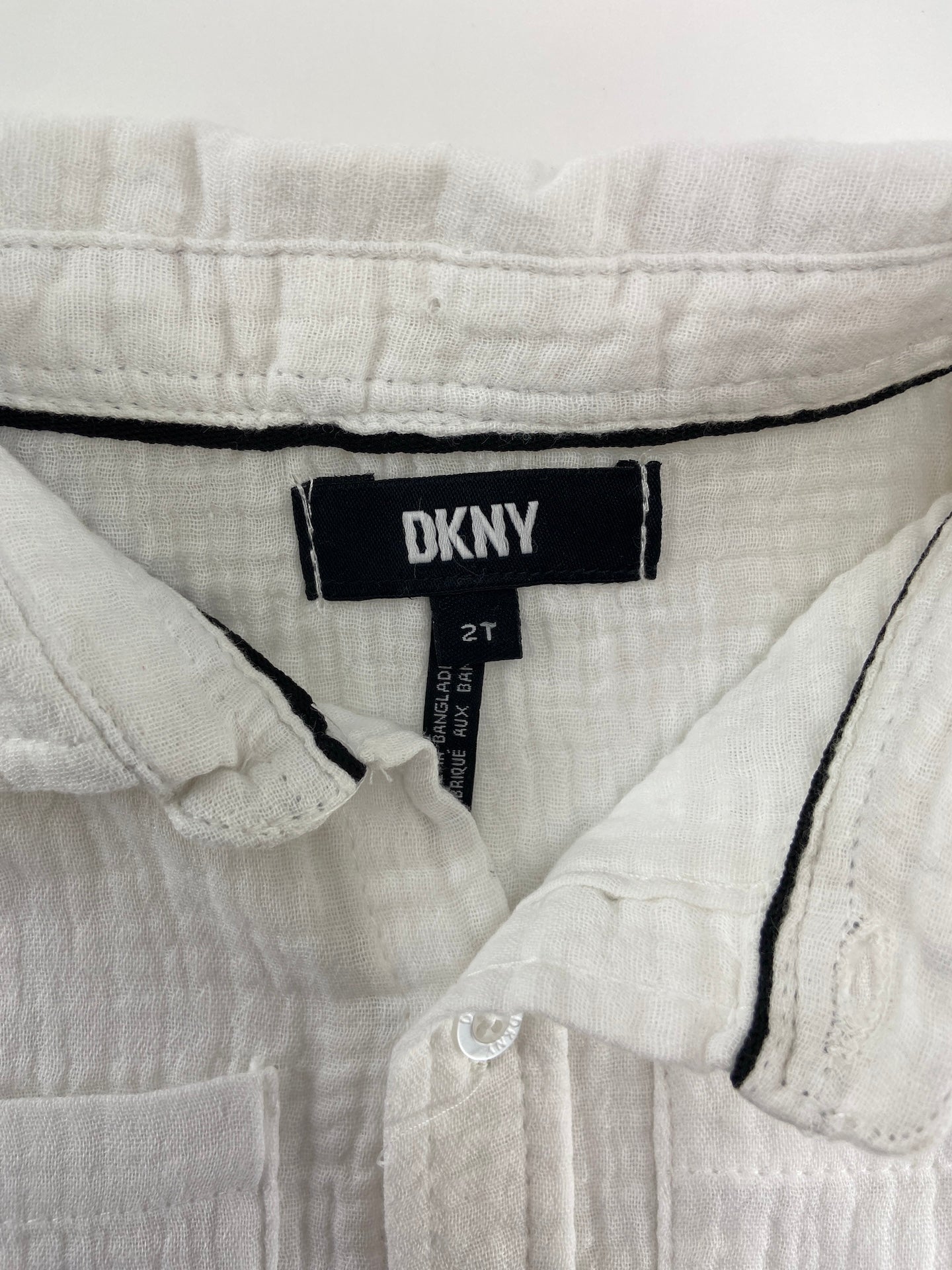 DKNY Camisa de linho