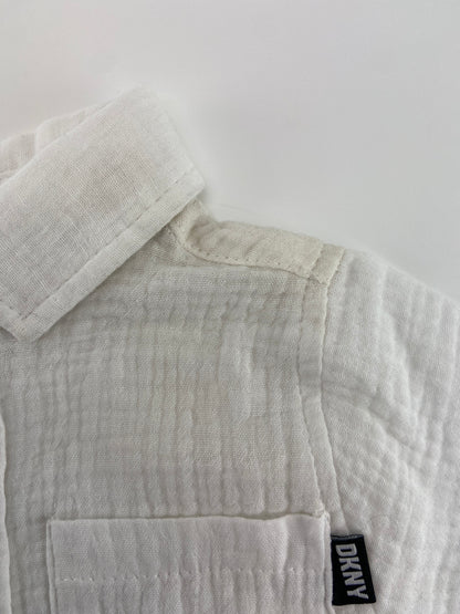 DKNY Camisa de linho